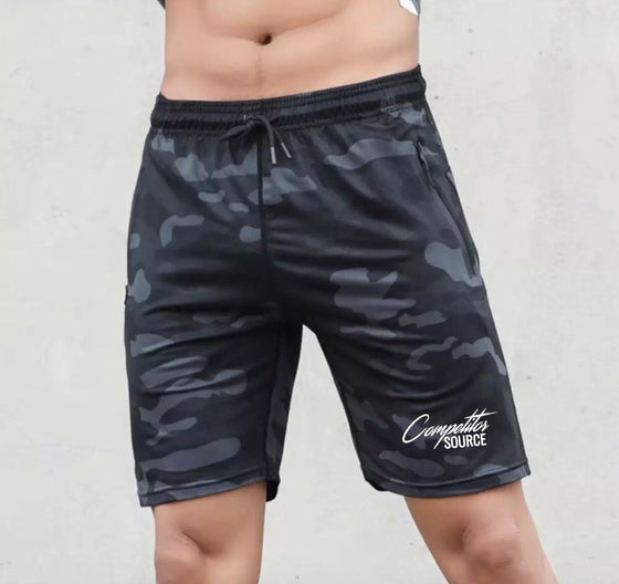 Men’s Camo Fitted Workout Shorts