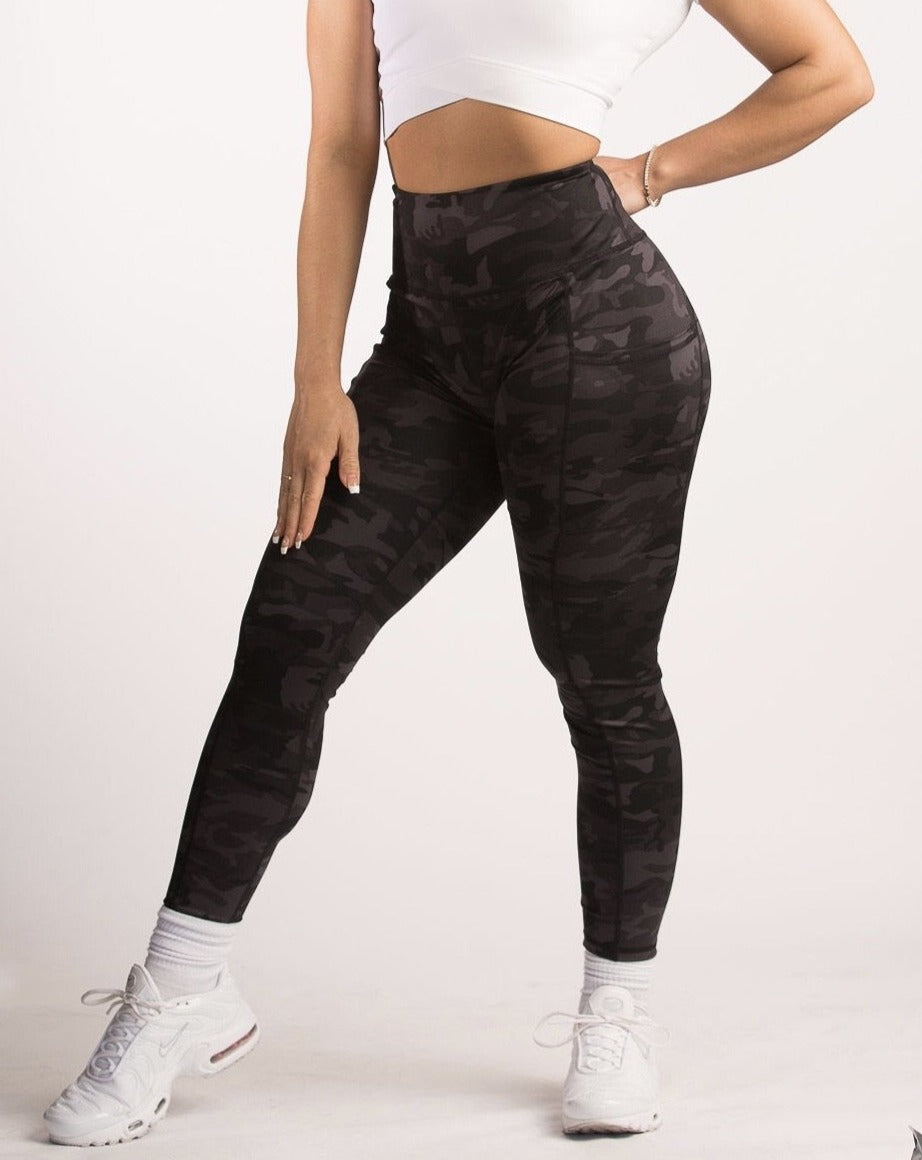 Sweaty Betty Power 7/8 Workout Leggings Ultra Black Camo Print Size S | eBay