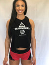 Warning Low Carb Day RacerBack Tank Tops